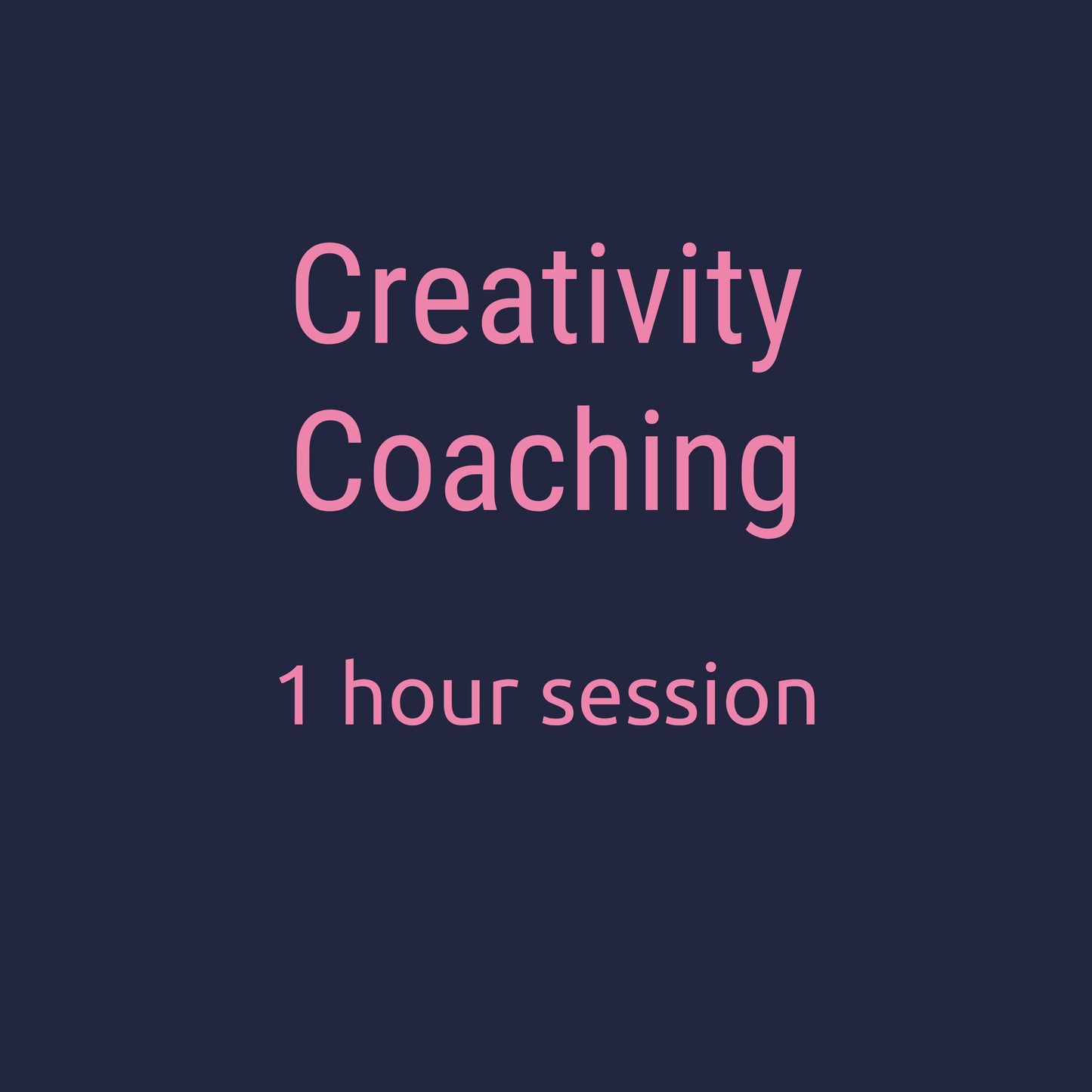 1 creativity coaching session